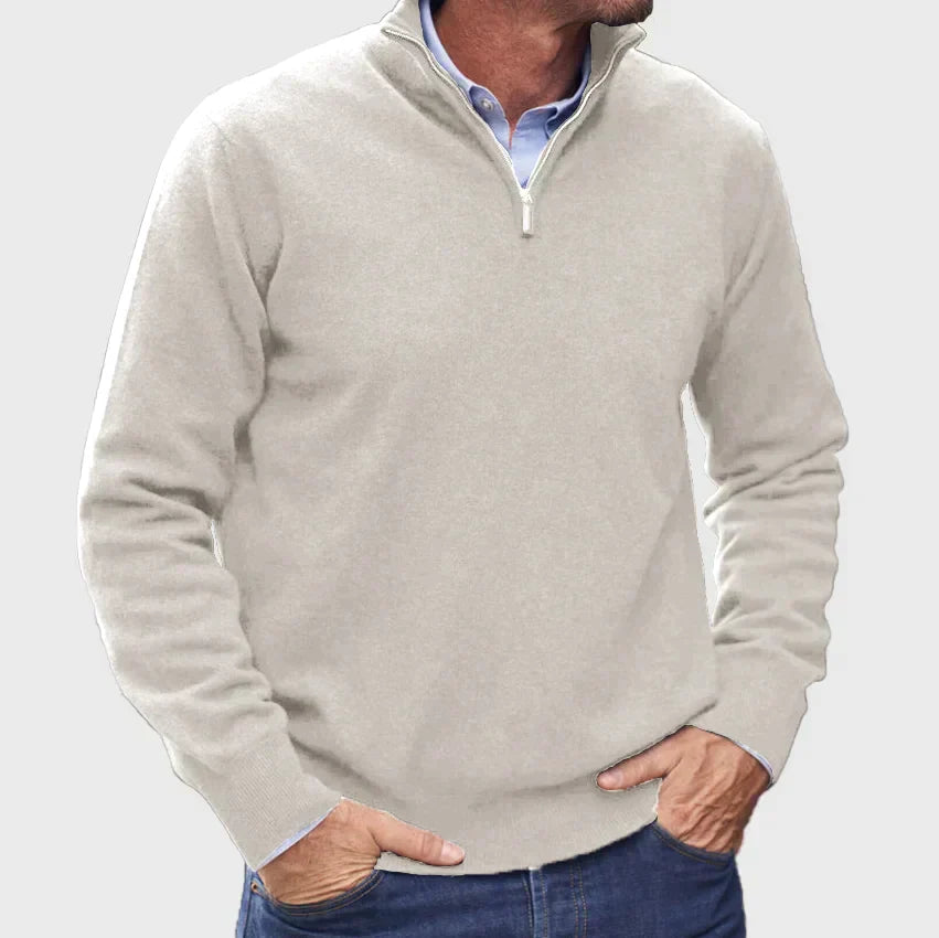Maglione in Cashmere con Zip